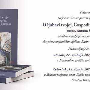 Predstavljanje prve zbirke pjesama mons. Antuna Sentea u Karlovcu